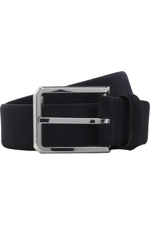 HUGO BOSS Suede Belt with Square Buckle