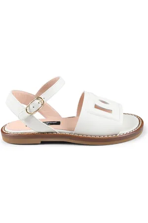 Dolce & Gabbana Leather Sandals with Cut Out Detail