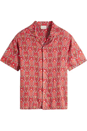 Drôle de Monsieur Short Sleeve Shirts, male, , M, Ornamented Shirt