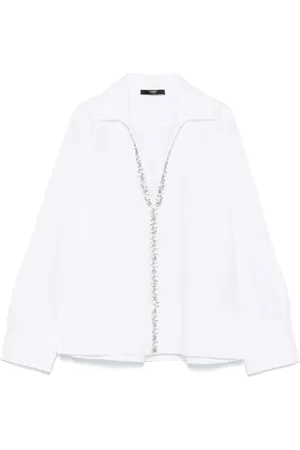 SEVENTY BY SERGIO TEGON Shirts, female, , S, V-Neck Shirt with Buttoned Cuffs