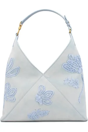 ERMANNO SCERVINO Handbags, female, , ONE SIZE, Floral Embroidered Suede Bag