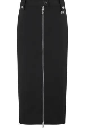 Ganni Bonded Crepe Midi Skirt