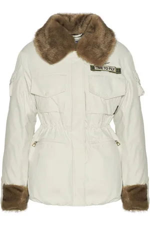 Aeronautica Militare Faux Fur & Shearling Jackets, female, , L, Faux Fur Shearling Waterproof Jacket
