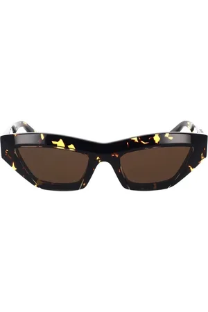 Bottega Veneta Sunglasses, female, , 53 MM, Stylish Cat-Eye Sunglasses with Metal Stripes
