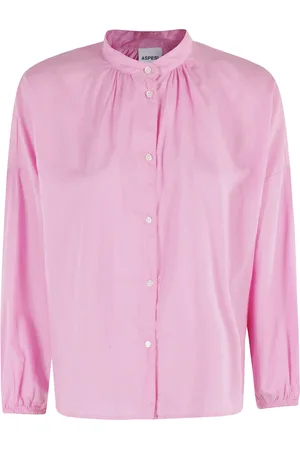 Aspesi Shirts, female, , XS, Cotton Shirt with Mandarin Collar