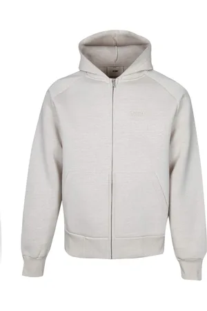 Autry Neoprene Cream Hoodie with Logo Print