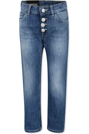 Dondup Jeans, unisex, , 6 Y, Denim Jeans with Adjustable Waist