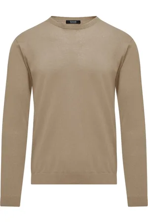 Bomboogie Round-neck Knitwear, male, , M, Linen and cotton crew-neck Jumper