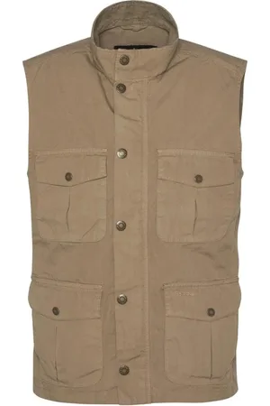 Barbour Cotton Gilet with Buttons and Zipper