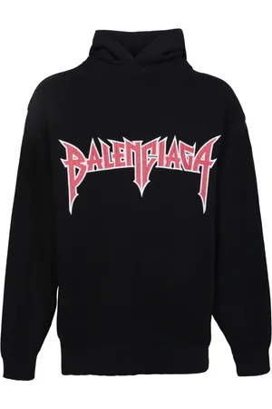 Balenciaga Hoodies, male, , L, Sweatshirt Bold Design Logo Patch