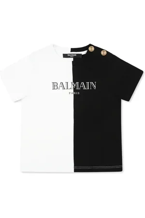 Balmain T-Shirts, unisex, , 6 M, Short Sleeves T-Shirt with Gold Button