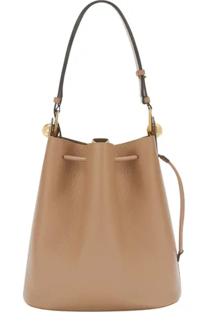Furla Bucket Bags, female, , ONE SIZE, Leather Bucket Bag with Drawstring