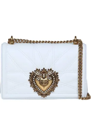 Dolce & Gabbana Quilted Shoulder Bag with Heart Detail