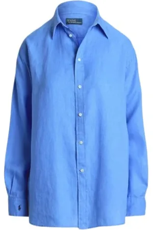 Ralph Lauren Linen Shirt with Pointed Collar