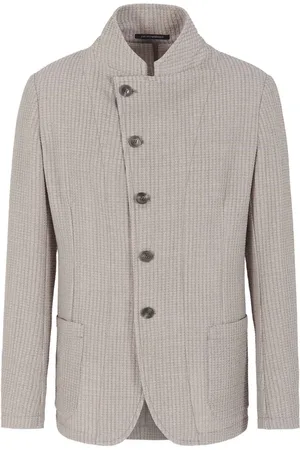 Emporio Armani Blazers, male, , L, Wave Pattern Blazer Outerwear