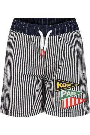 Kenzo Shorts, unisex, , 2 Y, Casual Cotton Shorts with Stripes