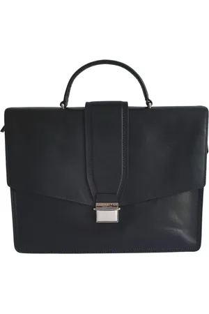 The Bridge Laptop Bags & Cases, male, , ONE SIZE, Nero Uomo Leather Briefcase with Strap
