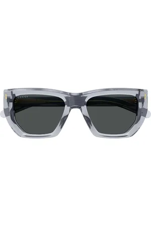 Gucci Sunglasses, unisex, , 53 MM, Elegant Square Sunglasses with Iconic Rivets