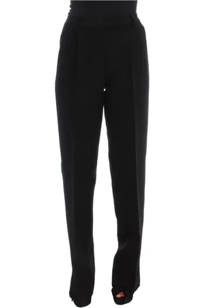 ERMANNO SCERVINO Wide Trousers, female, , S, Wide Leg Silk Blend Jeans
