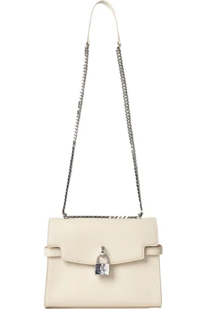 GAËLLE Smooth Eco-leather Lock Shoulder Bag
