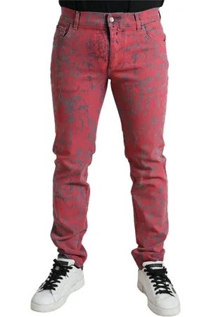 Dolce & Gabbana Slim-fit Jeans, male, , M, Tie Dye Skinny Denim Jeans