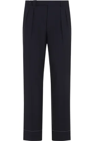 BRIONI Straight Trousers, male, , M, Midnight Elba Trousers