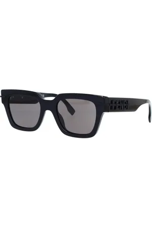 Fendi Sunglasses, unisex, , 51 MM, Elegant Square Sunglasses with Grey Lenses