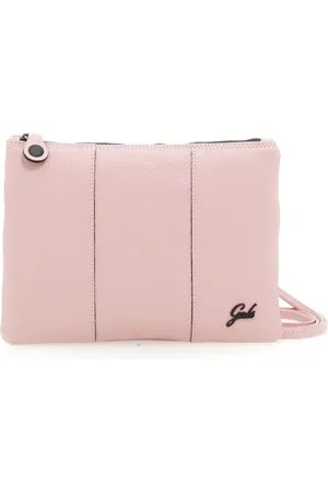 Gabs Cross Body Bags, female, , ONE SIZE, Black Leather Crossbody Bag with Rose Logo
