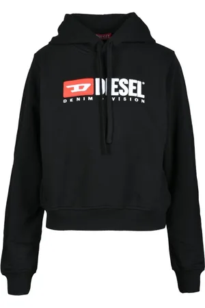 Diesel Hoodies, female, , L, Cotton Sweatshirt Model