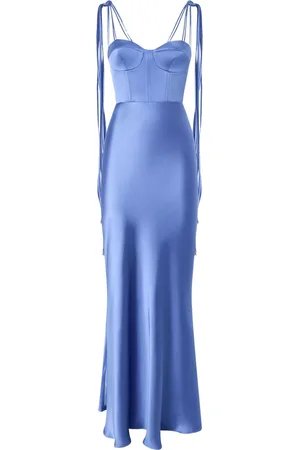Pinko Gowns, female, , XS, Fringed Long Dress Viscose Sweetheart