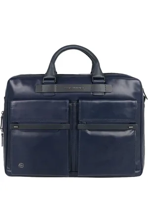 Piquadro Laptop Bags & Cases, male, , ONE SIZE, Leather Laptop Shoulder Bag