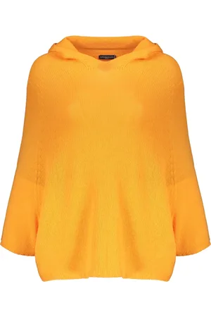 Fabiana Filippi Hoodies, female, , L, Cashmere Knitted Hoodie with Cape Sleeves