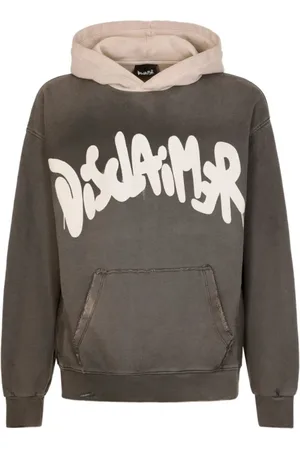 DISCLAIMER Cotton Hoodie with Contrast Logo