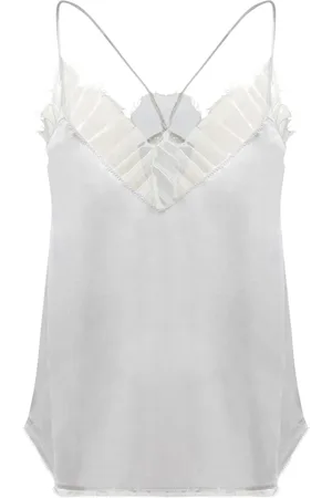 IRO Sleeveless Tops, female, , M, Grey Lace Topwear Elegant Modern