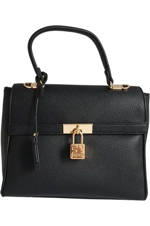Fracomina Eco-leather Crossbody Bag with Metallic Details