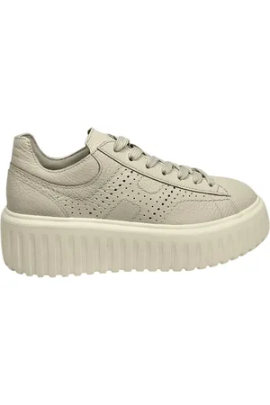Hogan Ivory Stripe Trainers