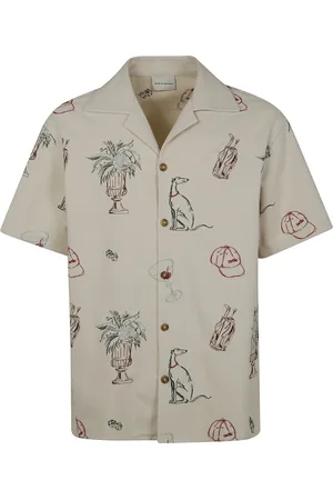 Drôle de Monsieur Short Sleeve Shirts, male, , M, Embroidered Country Club Shirt