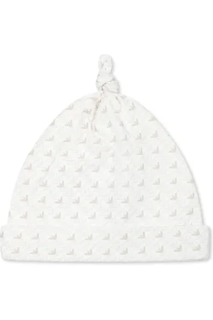 Emporio Armani Hats & Caps, unisex, , M, White Cotton Hat with Eagle Logo
