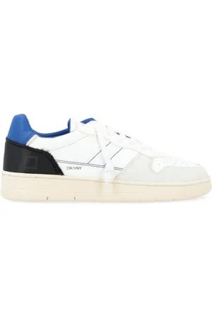 D.A.T.E. Sneakers, male, , 9 UK, Vintage Nylon Court Trainers Blue