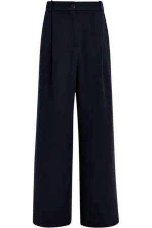 Essentiel Antwerp Wide Trousers, female, , 2XS, Wide Leg Cotton Blend Trousers