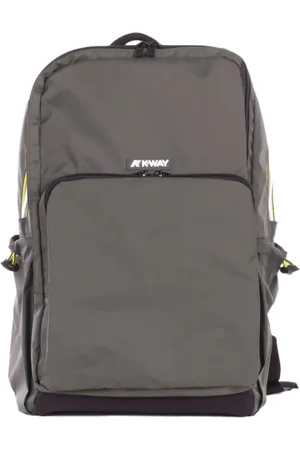 K-Way Logo Front Zip Backpack with Laptop Compartment