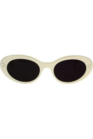 Céline Sunglasses, unisex, , 53 MM, Glamour Oval Sunglasses with Grey Lenses