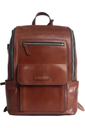 The Bridge Leather Backpack with Full Zip