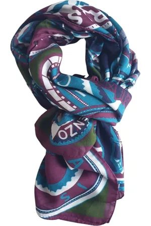 Kenzo Scarves, female, , ONE SIZE, Modal Multicolored Pashmina Shawl