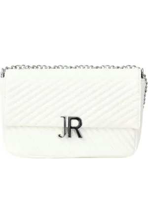 John Richmond Cross Body Bags, female, , ONE SIZE, Leather Shoulder Bag with Silver Logo Initials