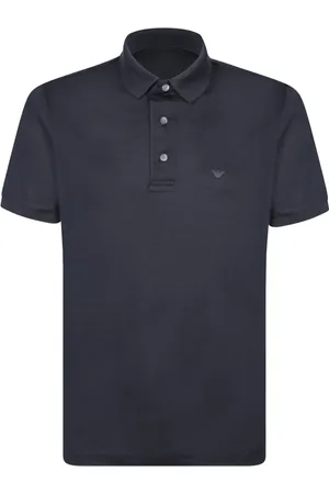 Emporio Armani Polo Shirts, male, , XL, Short Sleeve Cotton-Blend Polo Shirt