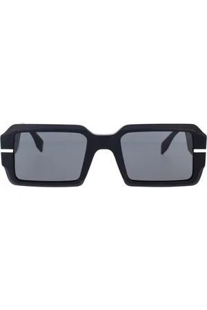 Fendi Rectangular Sunglasses with Iconic Brand Detail