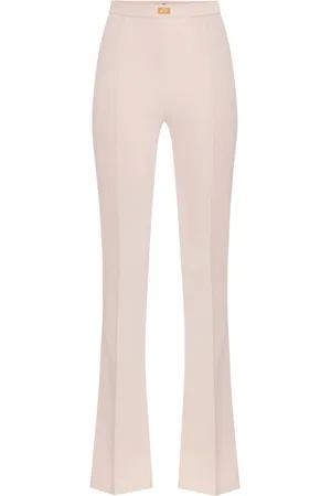 Elisabetta Franchi Wide Trousers, female, , M, Flared Cropped Trousers