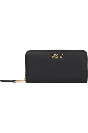 Karl Lagerfeld Wallets & Cardholders, female, , ONE SIZE, Continental Wallet with Golden Logo