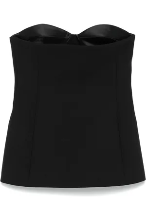 Khaite Sleeveless Tops, female, , XS, Strapless Sweetheart Neck Layered Top
